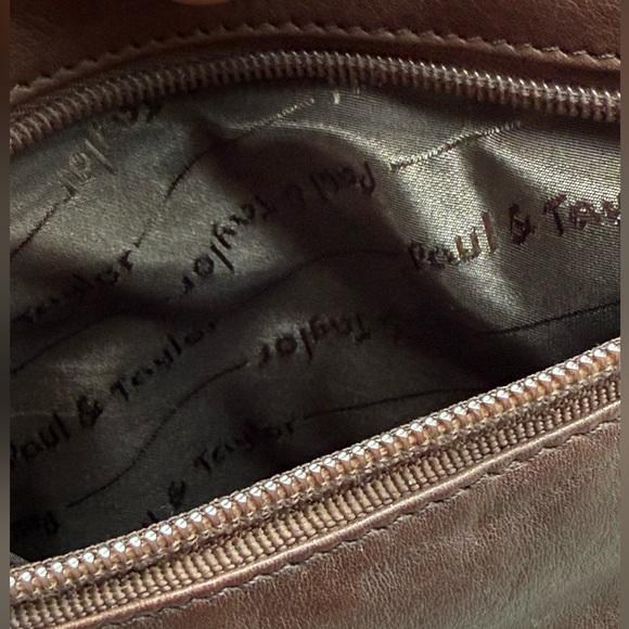 Paul & Taylor leather vintage belt bag. Diagonal bottom, lined - Picture 5 of 13